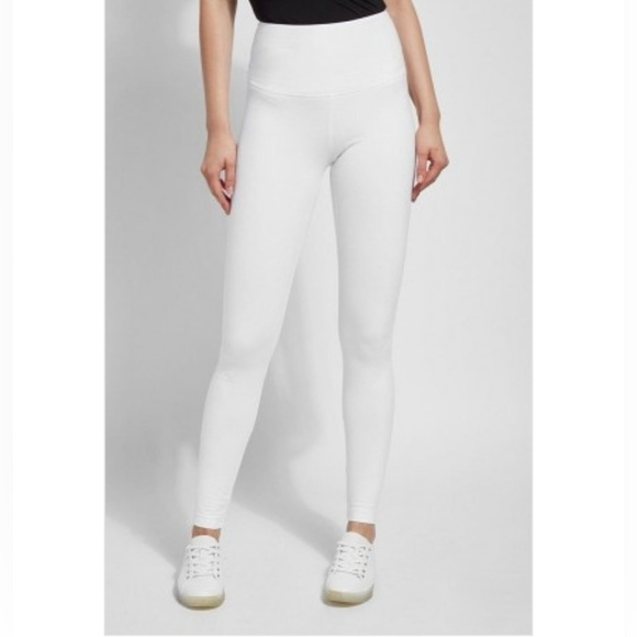 Lysse Pants - NWT Lysse White High Waisted Cotton Spandex Leggings Tummy Control Size Large